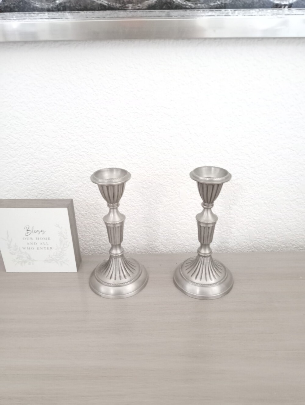 Vintage Silver Candlestick Holders